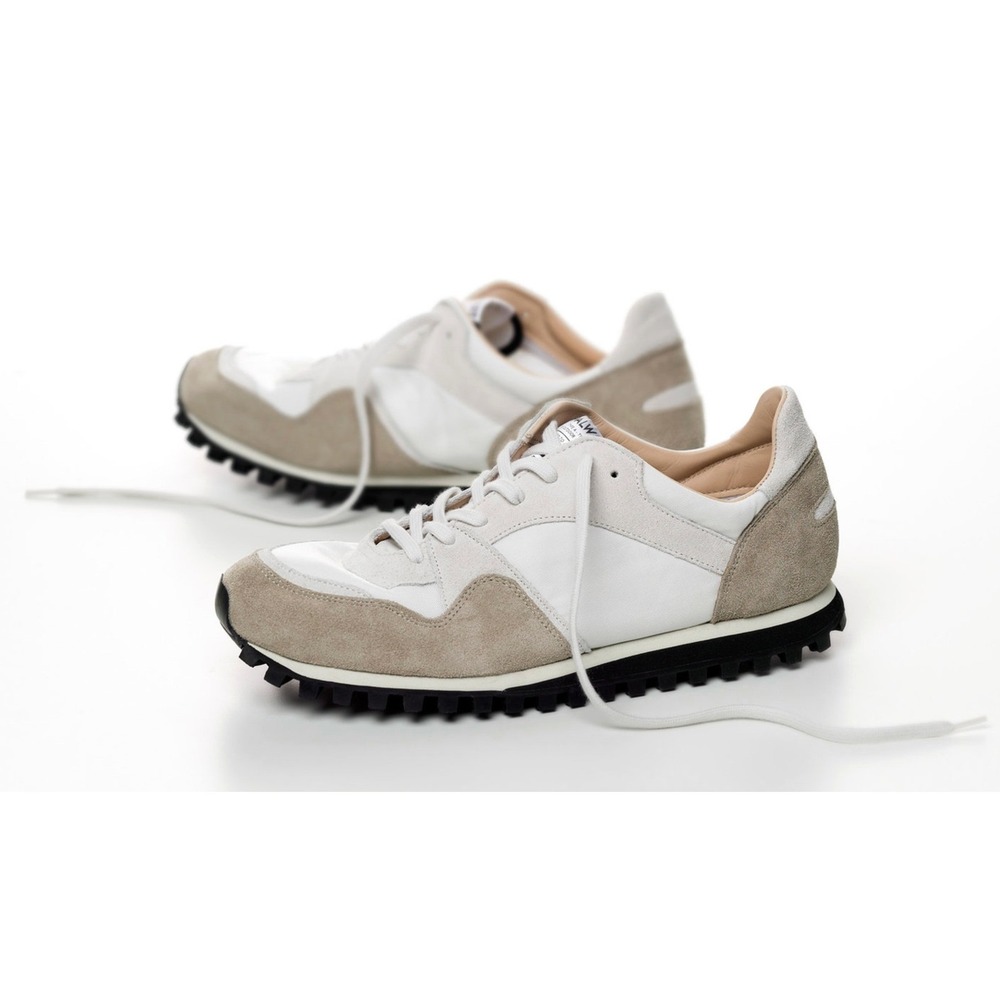 SPALWART Marathon‎ Trail Suede Leather Sneakers Beige White Women Size 38 US 7
